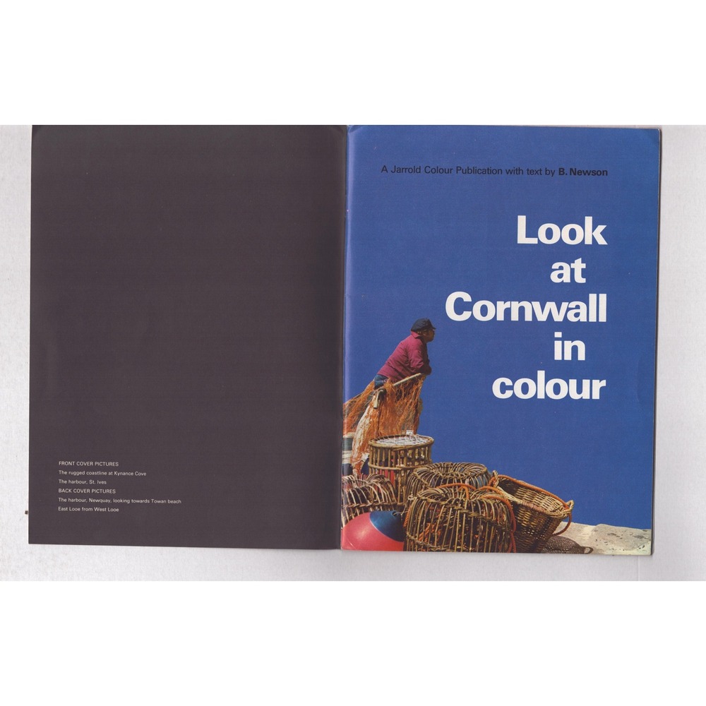 Look at Cornwall in Colour Vintage Jarrold Colour Publication B Newson Booklet - Picture 3 of 3